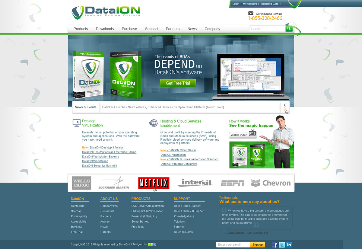 Website Design software antivirus app development company