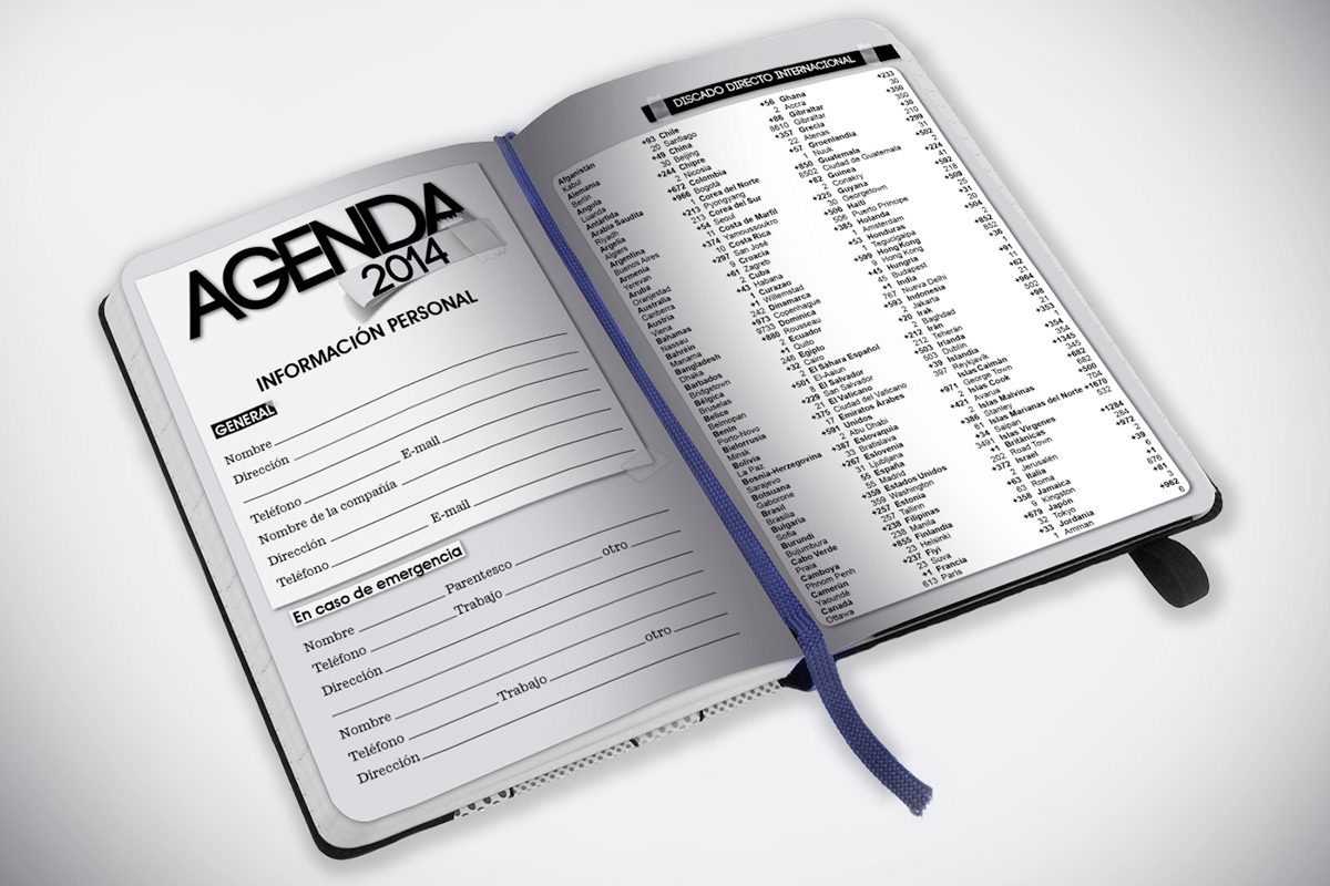 agenda2014 book design editorial design marketing   designer graphic Advertising  Graphic Designer adobe illustrator