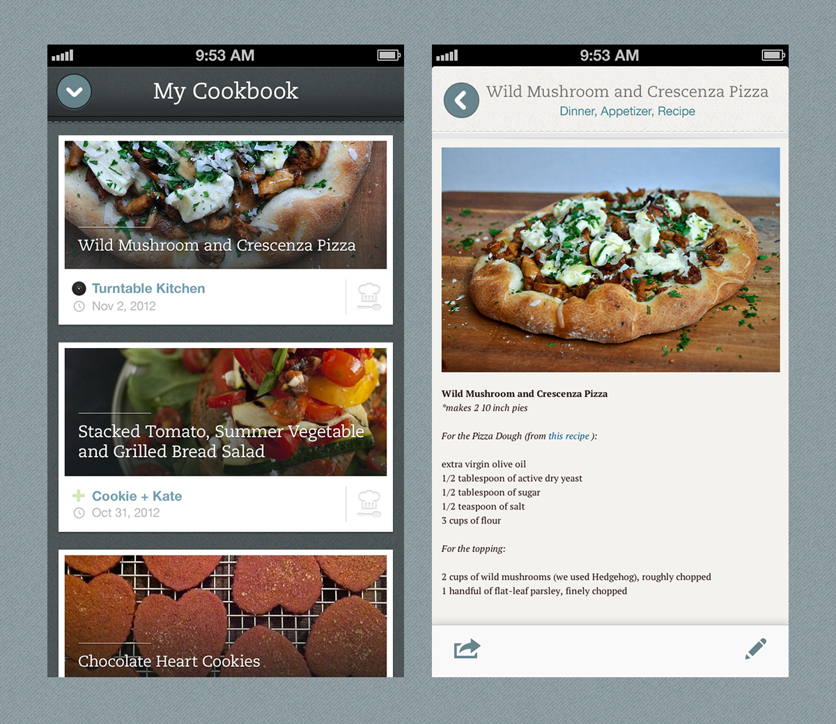 evernote  FOOD  iOS  ipad  iphone recipe app browse  remember