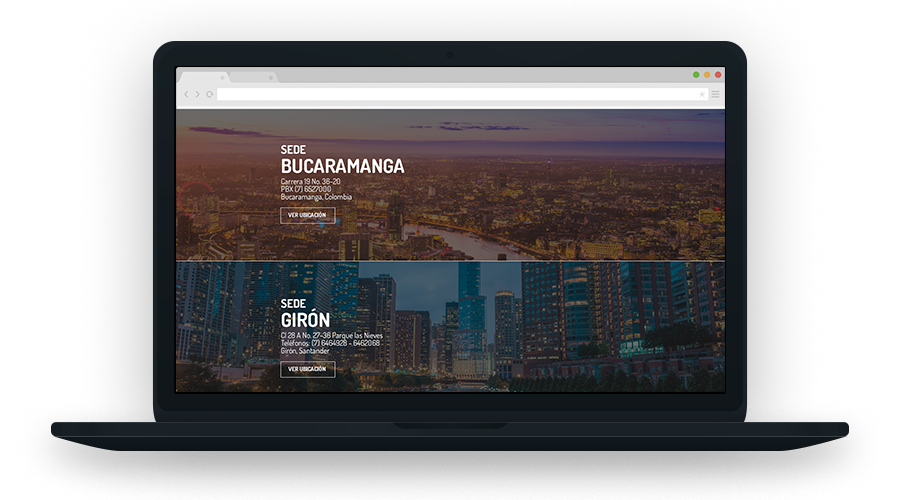 rediseño Web cámara_de_comercio_de_Bucaramanga Bucaramanga interfaz diseño UI ux arquitectura informacion