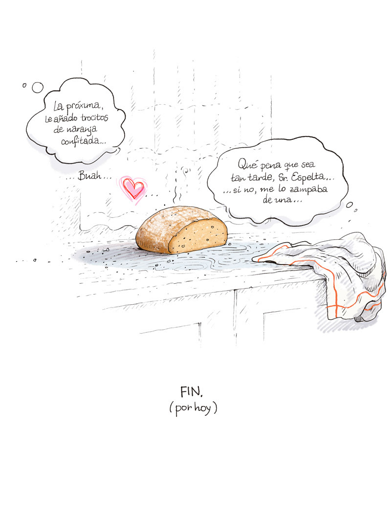 bookproject bread breadmaking comic Food  foodillustration ILLUSTRATION  Pan recipes story