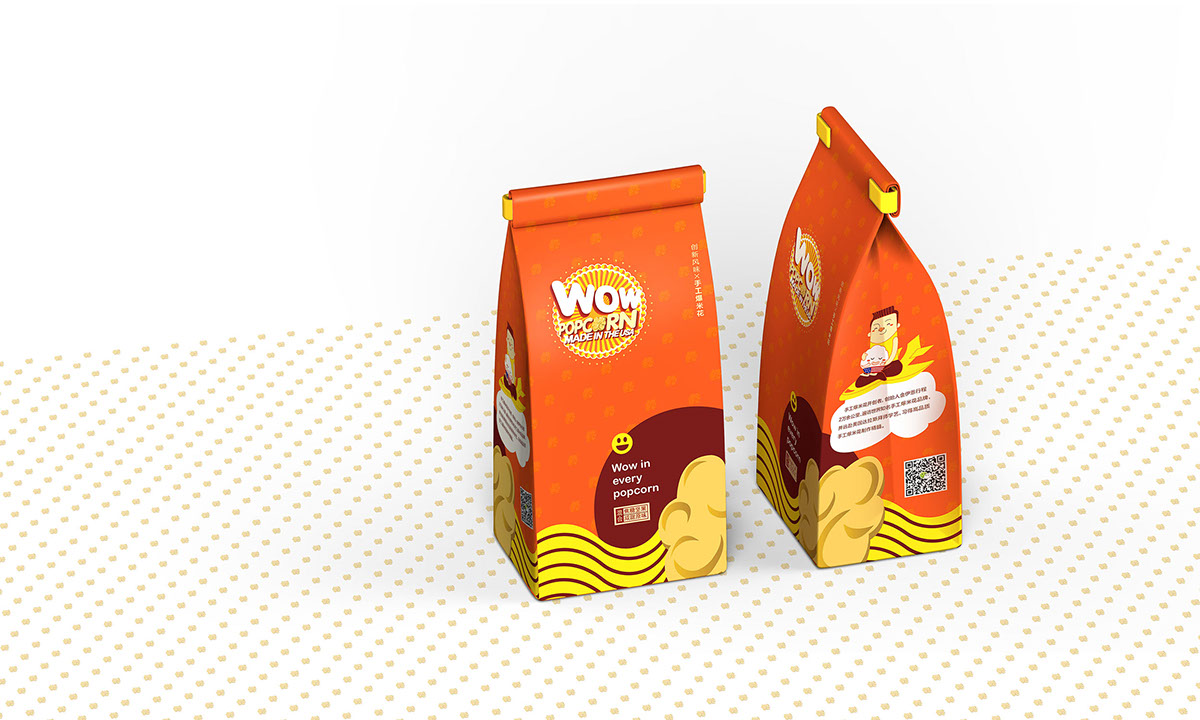 Food Packaging Design popcorn Packing Design 陈友绵 深圳包装设计