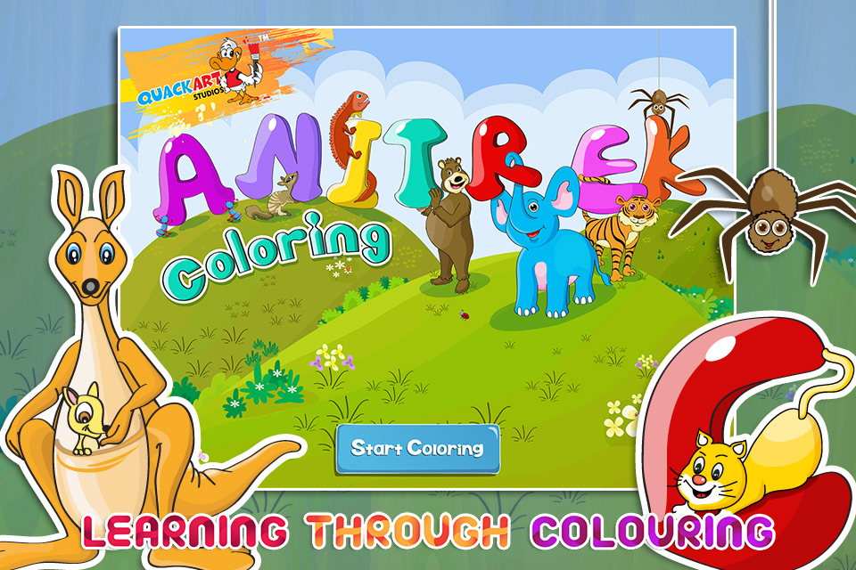 game ios COLOURING coloring apple iPad iphone kids Fun learning app Preschool toddlers