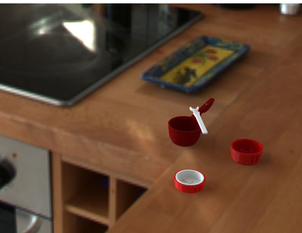 Measuring cup leveler flour sugar Salt plastic 3d printing built-in product