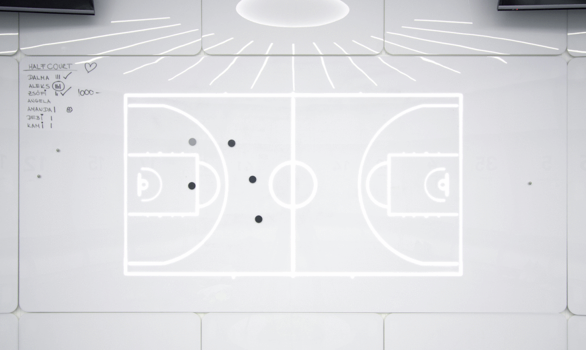 basketball Private functional minimal hungary sopron basket female locker room LINE AND ROUND futuristic