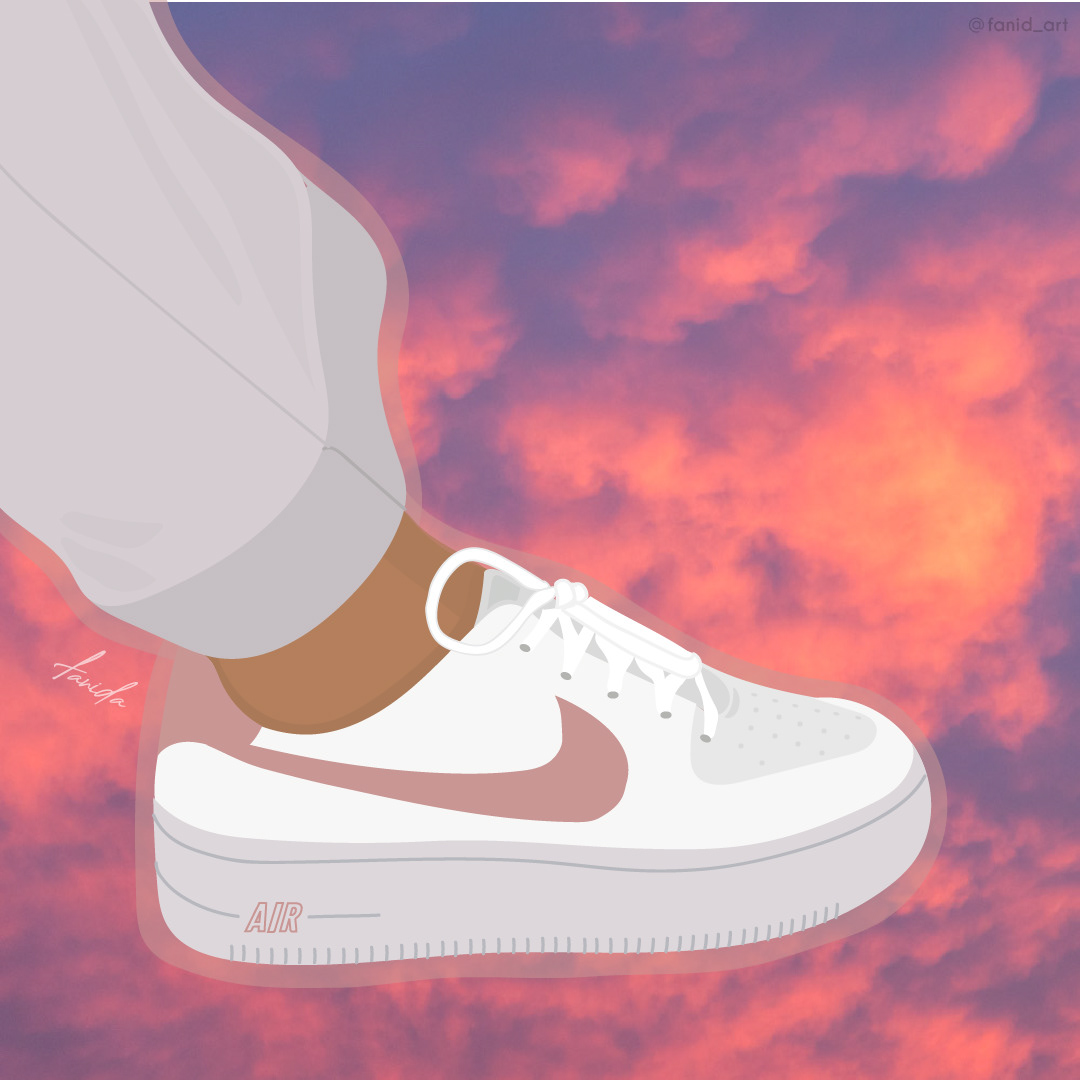 adobe illustrator airforceone graphism ILLUSTRATION  Nike sneakers