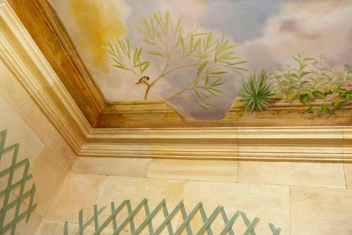 faux painting SKY ceiling Private Paris