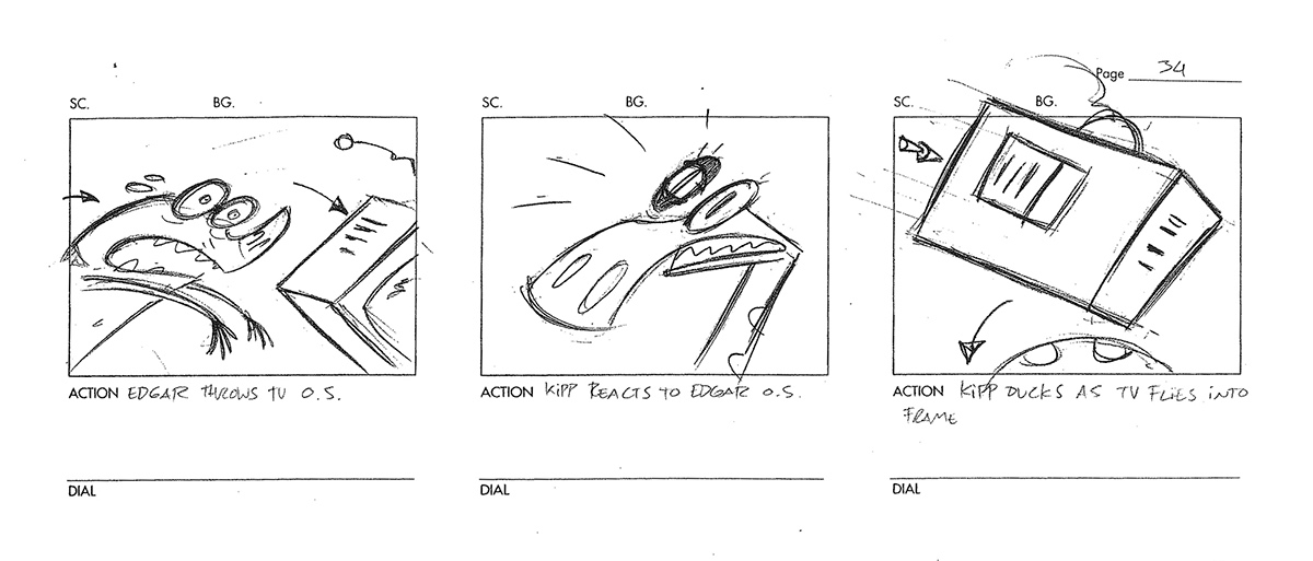 nickelodeon pitch boards action Fight Sequence cartoon mongoose snake fight
