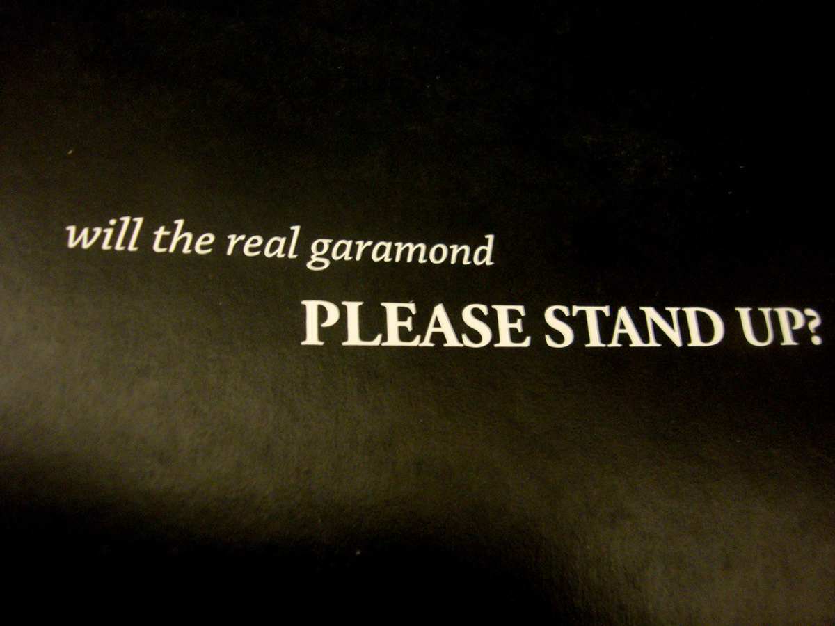 Garamond book