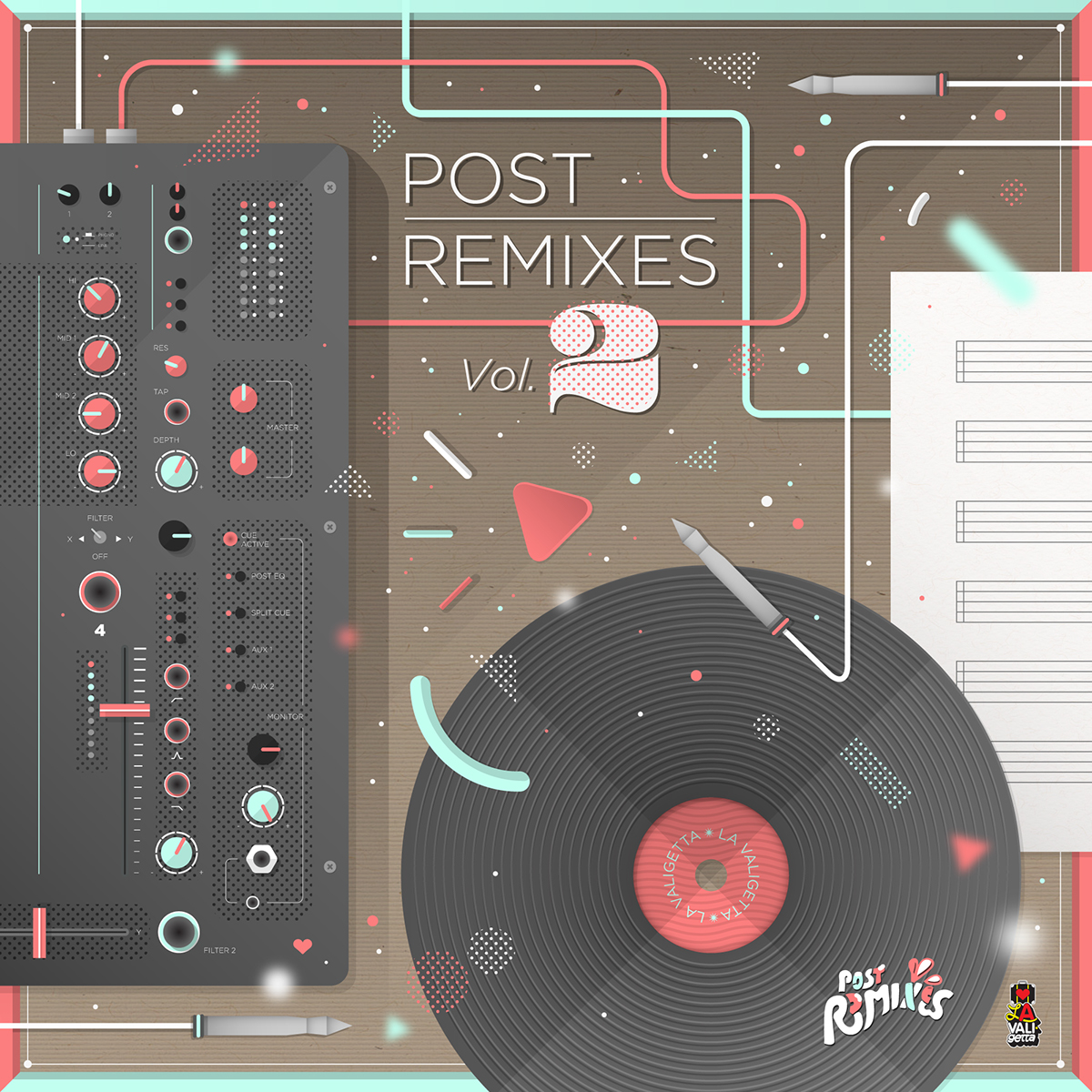 la valigetta Records labe cover artwork digital analogic remi Remixes post post remixes Compilation