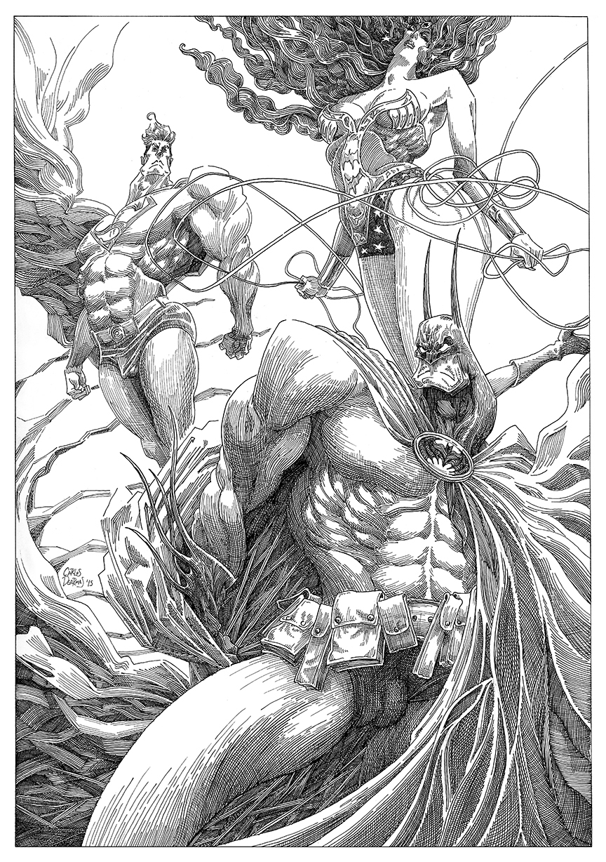 batman superman wonder woman Trinity dc comics Fan Art