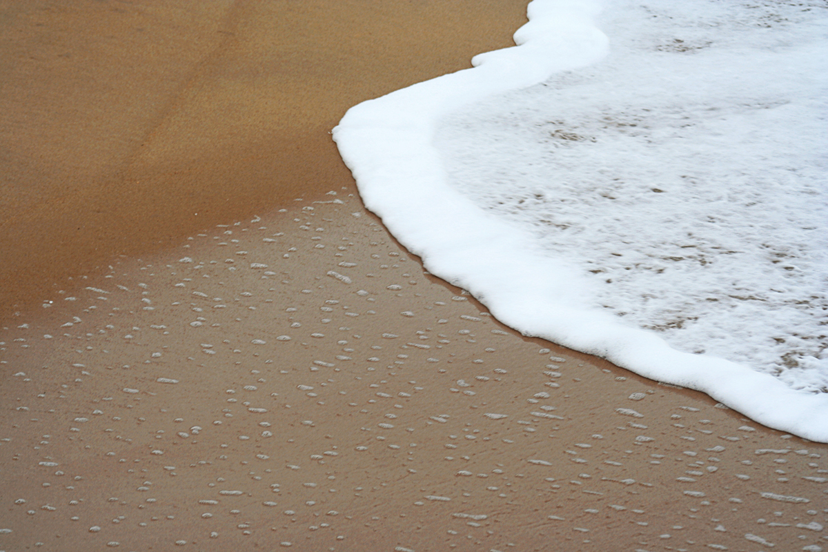 photo abstrait vague mer abstraction lignes courbe Contaste sable eau