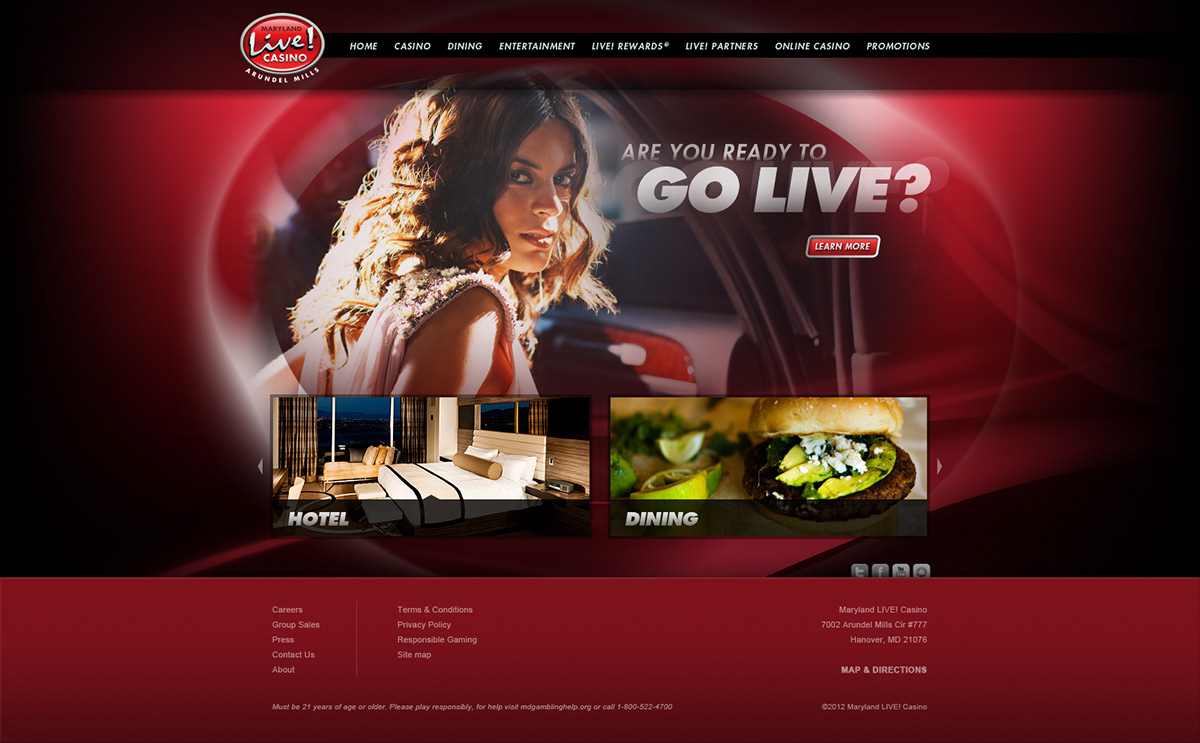 casino modern design Website