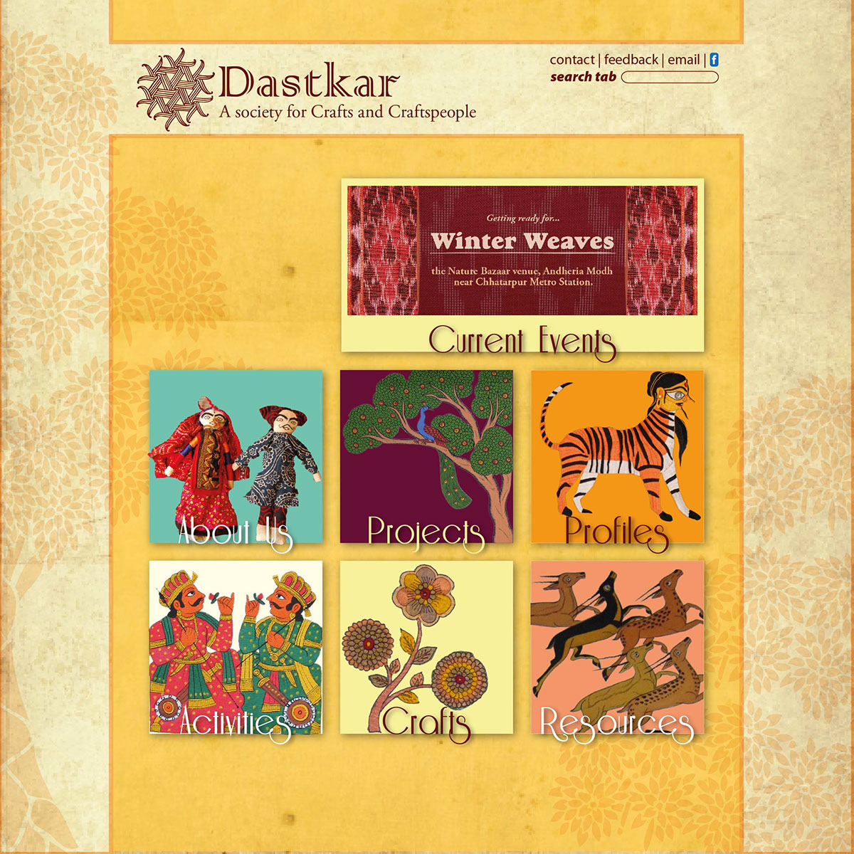 dastkar Website indian crafts indian