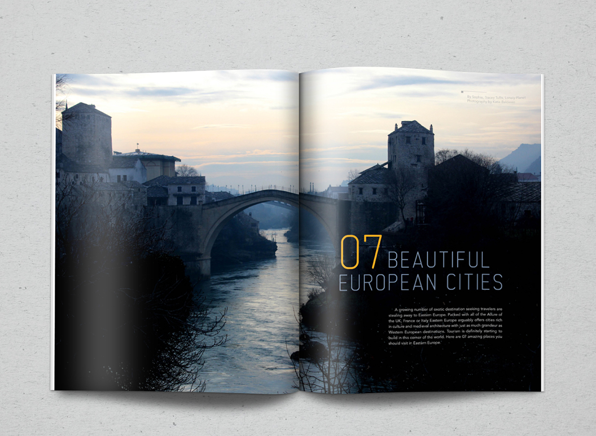 magazine rebranding Travel Magazine Europe revista viagem europa redesign