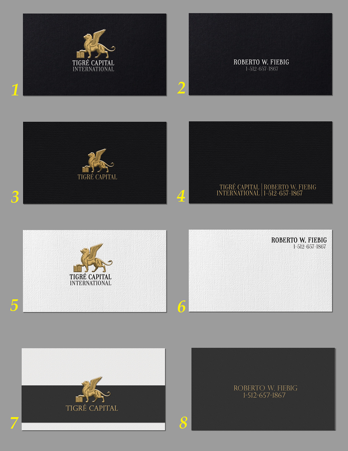 business card brand lion