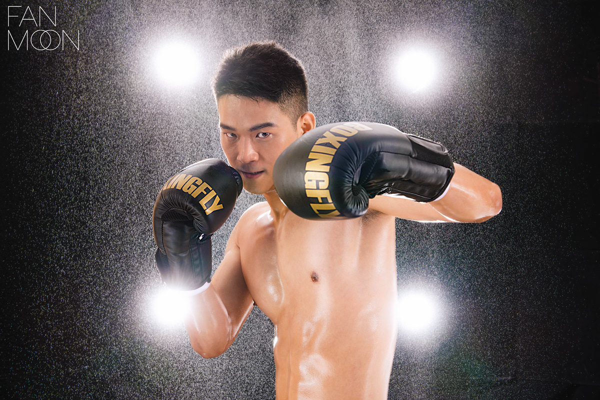 male portrait sexy model Advertising Photography taiwan sports Boxer Studio Photography asia boxing coach