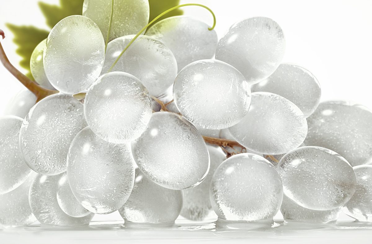 ice  Fruit grapes fresh White cool cooler FREEZE frozen