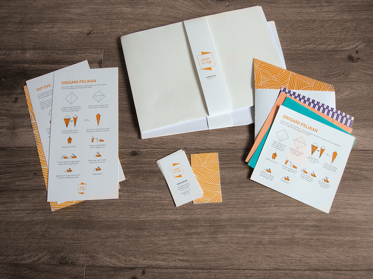 Adobe Portfolio exam paper dye brand brochure business card instructions origami 
