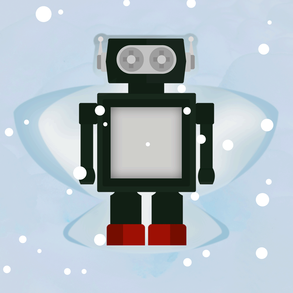 gifs robot robots Christmas