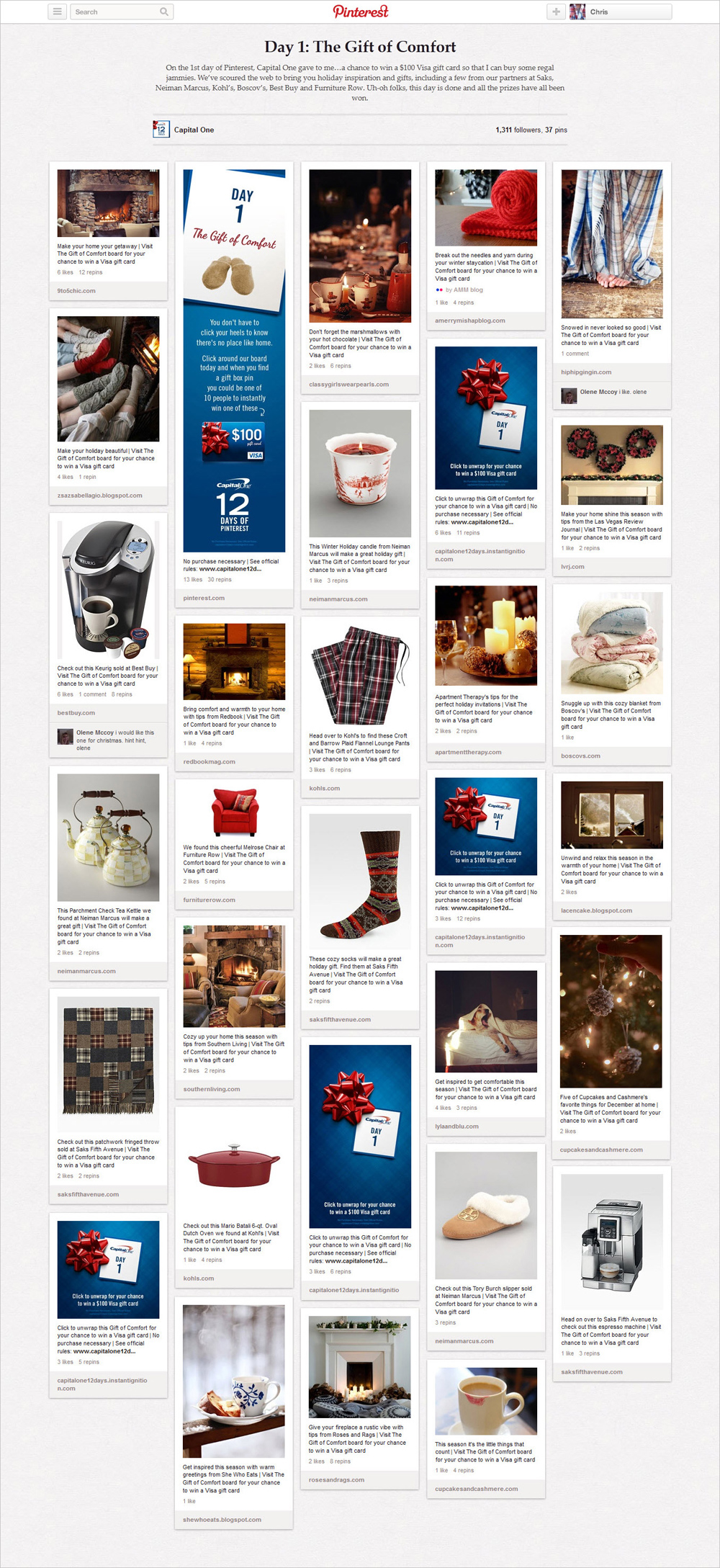 Adobe Portfolio  Pinterest   holiday  christmas  R/GA social media campaign finance