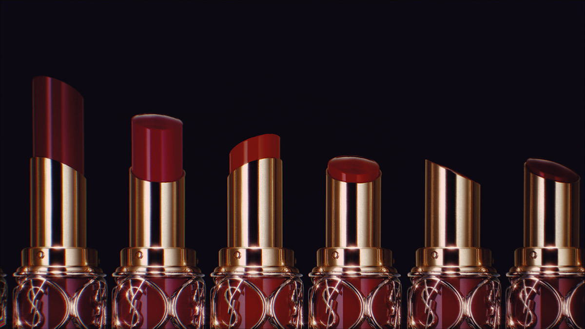 yves saint laurent mierswa-kluska Cosmetic cosmetics lipstick gold red ysl