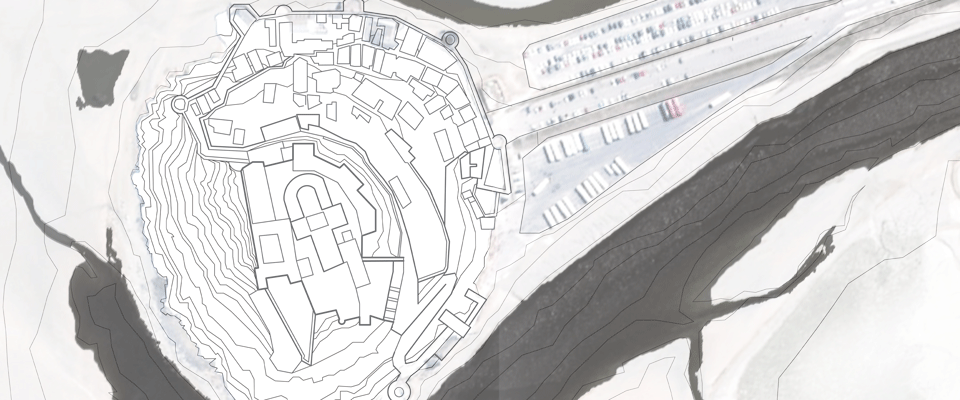 Jake Rudin MSM Mont Saint Michel topography site planning studio design architecture school Cornell