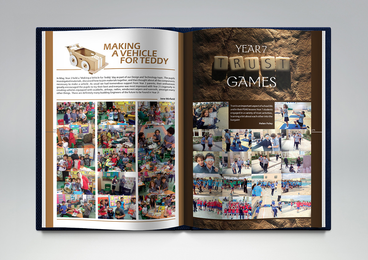 Layout pages design mock-up book