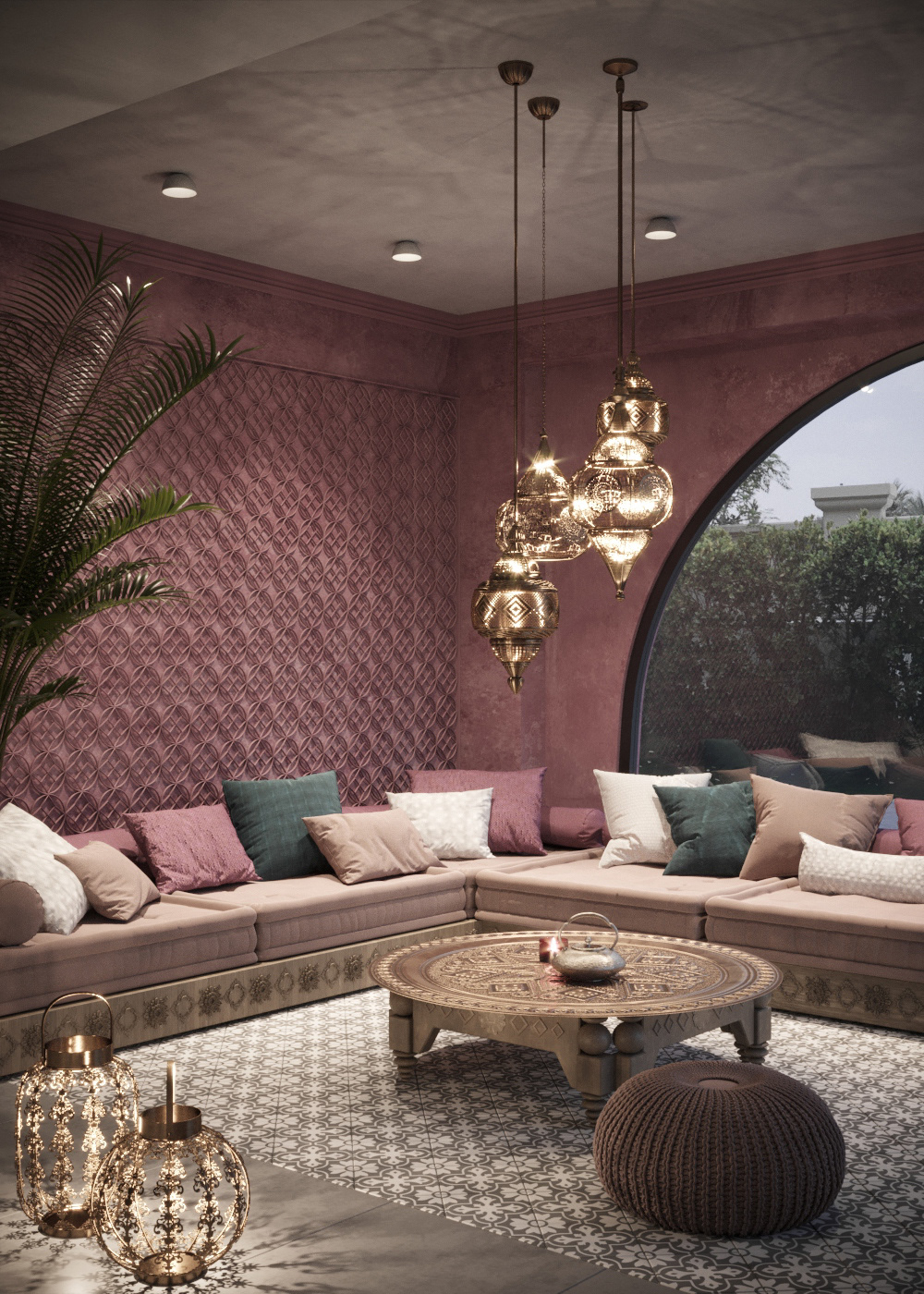 design Interior living room Moroccan Morocco islamic