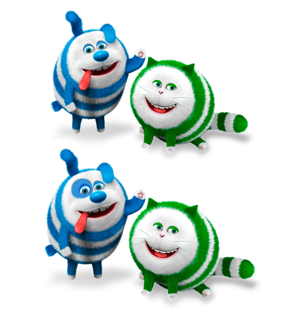 kawaii cuteness cute characters dog Cat avatars domo stripes