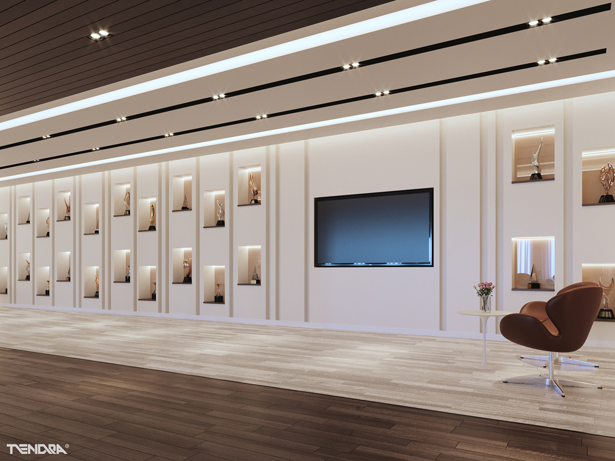 Interior design reception Hall modern contemporary luxury Display lounge