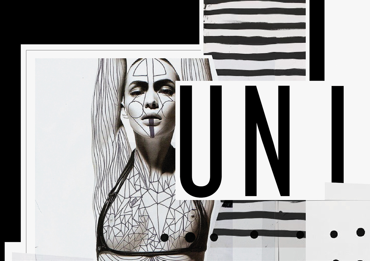 magazine punk design editorial punch dark black moda