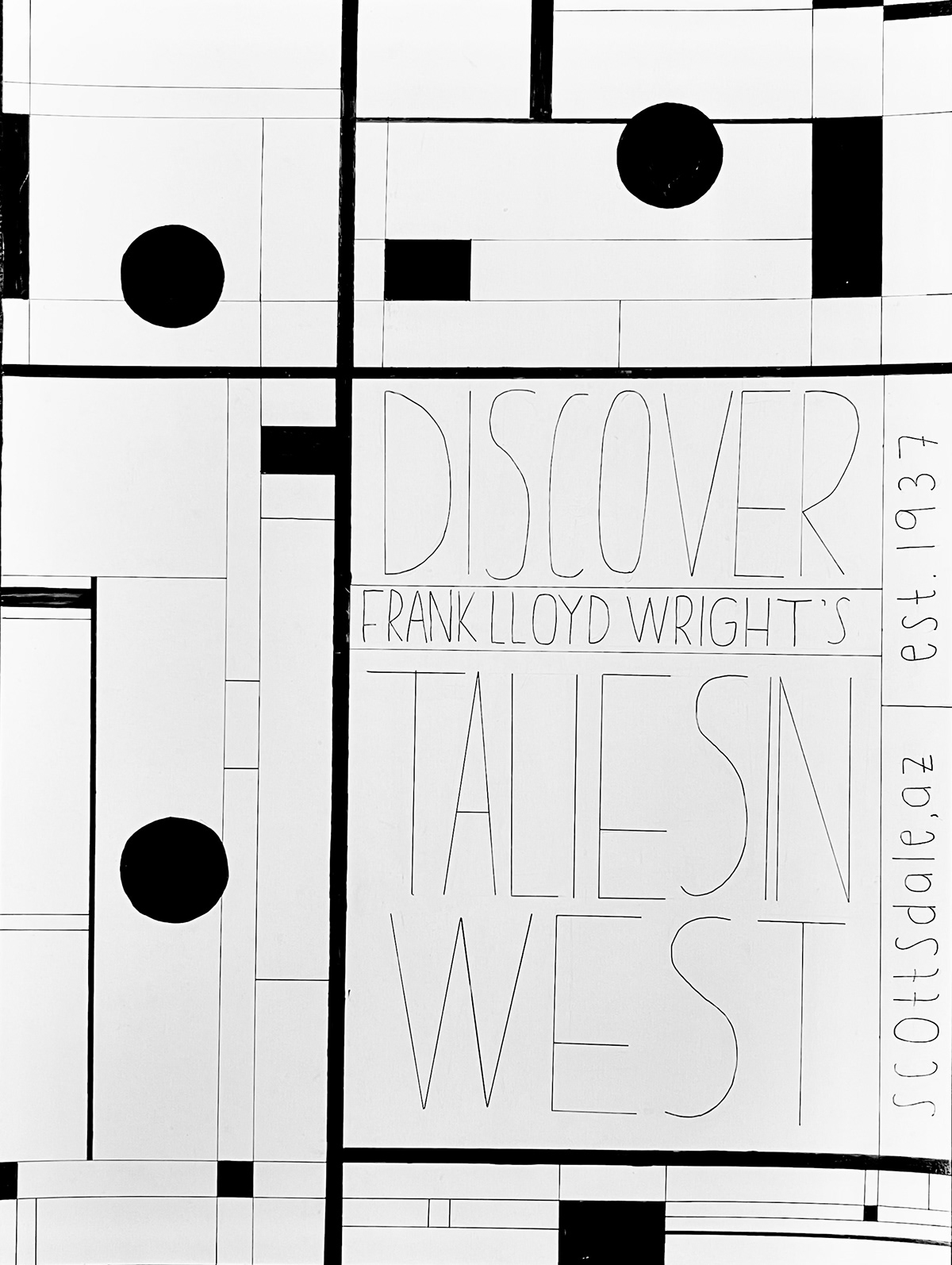 abstract architecture Frank Lloyd Wright geometric modern Taliesin West