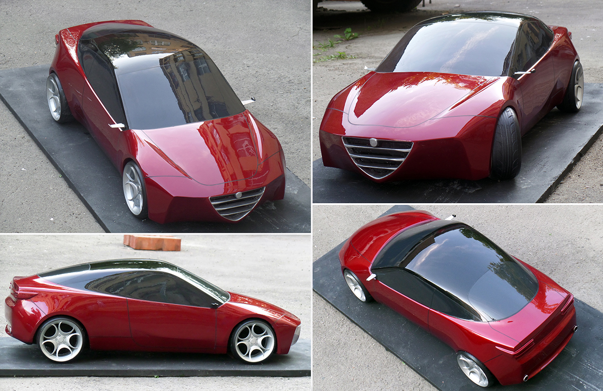 cardesign sketch carsketch clay alfa gta degree work design carsketch italian hatch sportcar