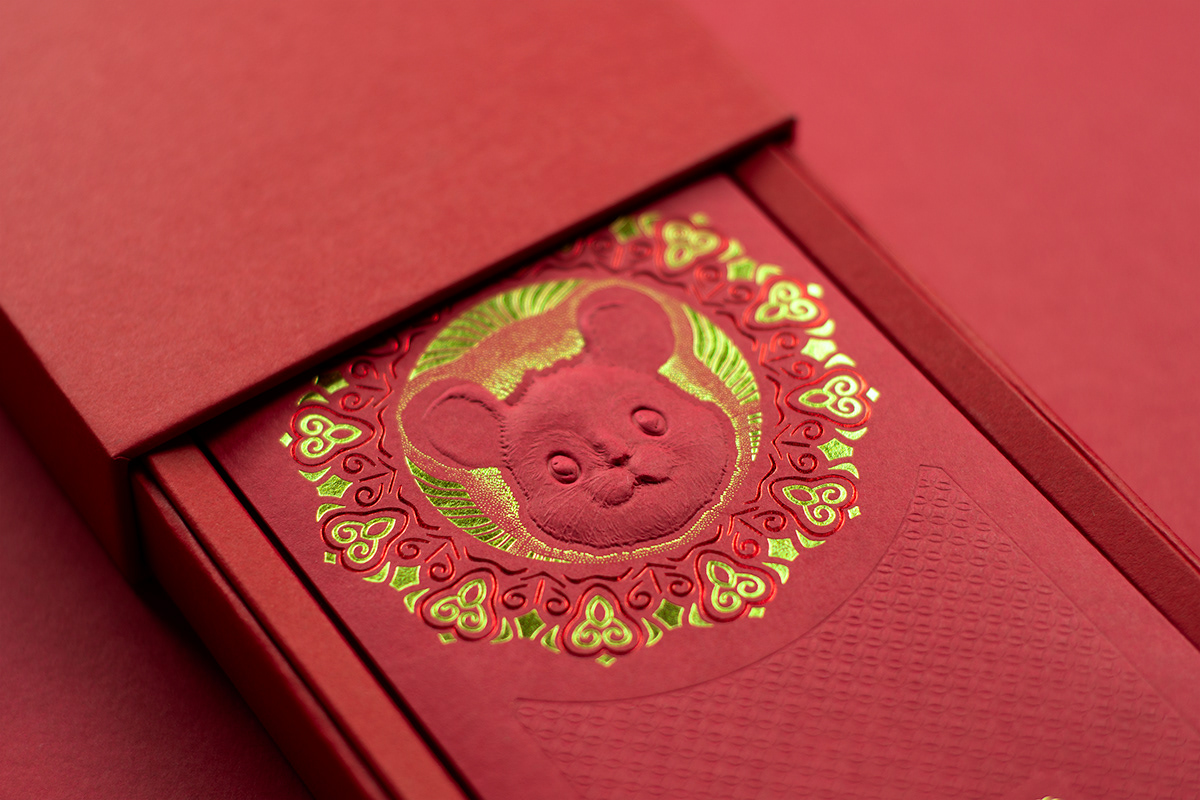 design Red Envelope envelope package brand graphic design 