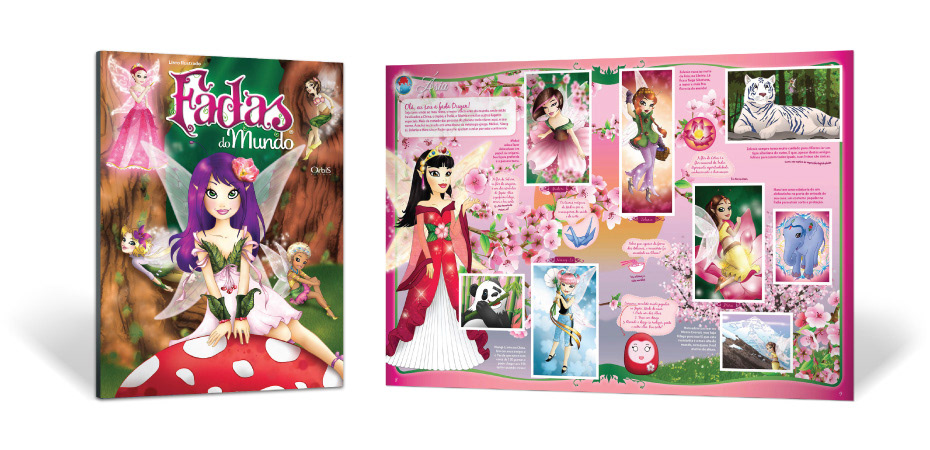 Fairies book collectibles Nature educative girls animals fantasy