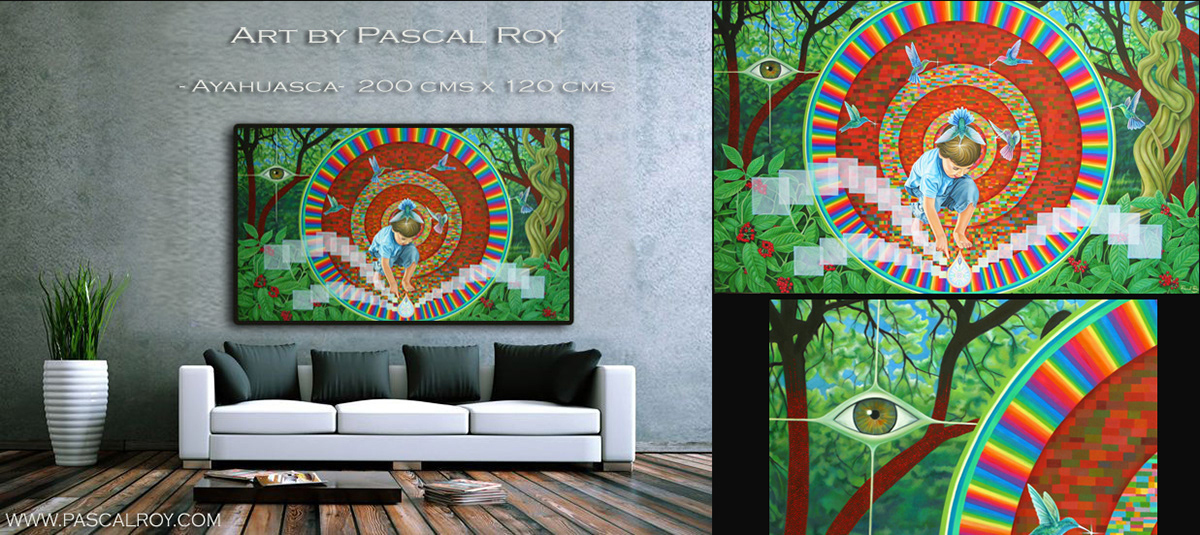 ayahuasca Painting art Pascal roy
