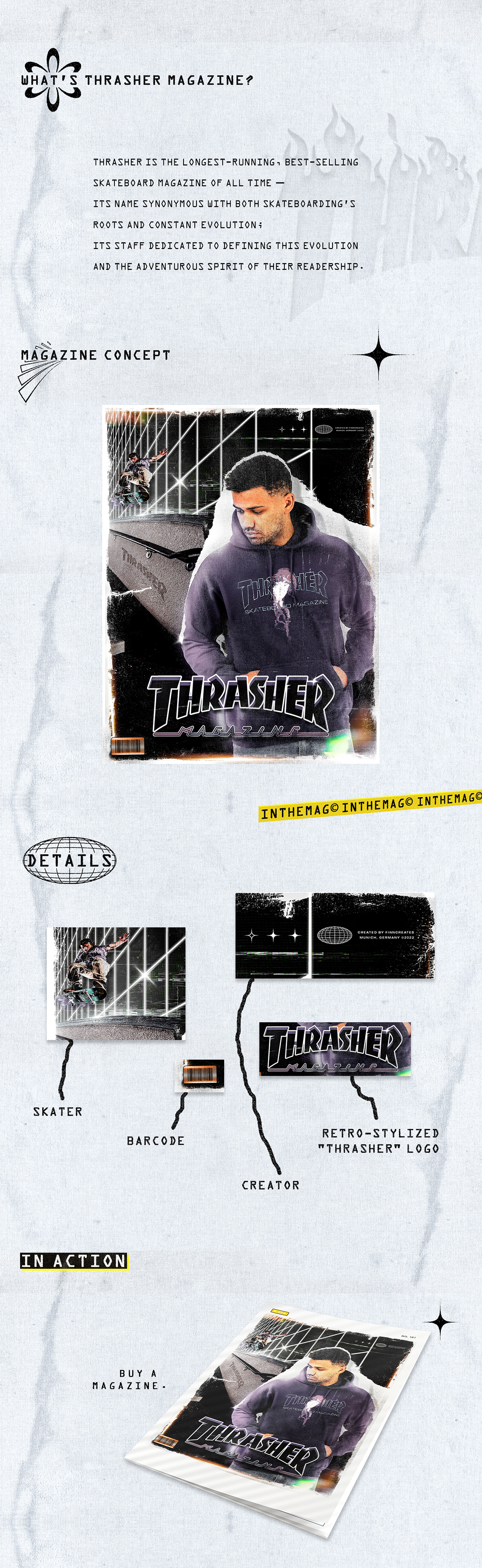 Advertising  design marketing   apparel brochure magazine print skateboarding streetwear Thrasher