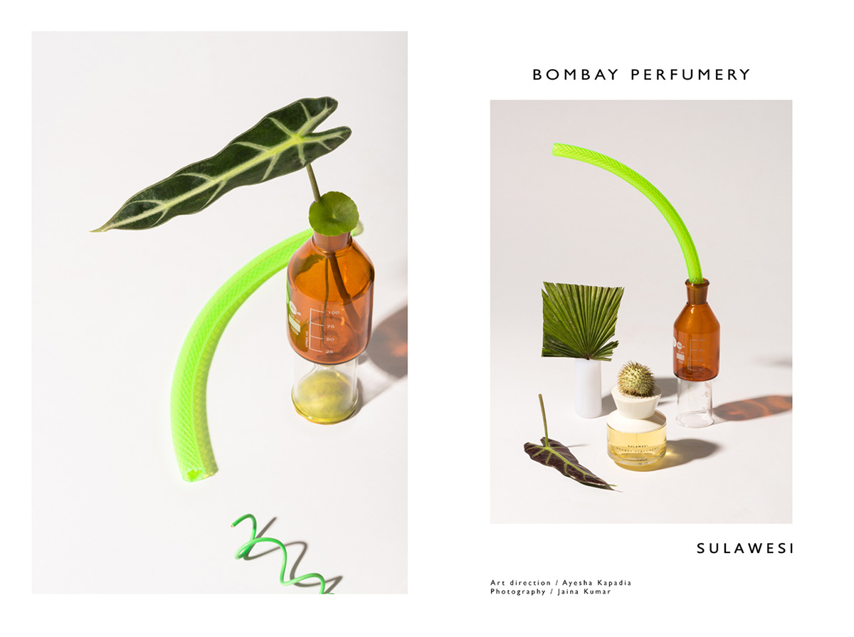 Bombay Perfumery fragrances ikebana ingredients perfume set design 