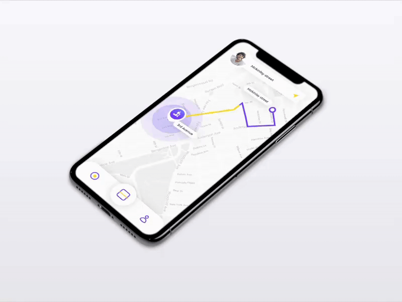 Scooter rental app ios android design Startup Bike Travel uiux