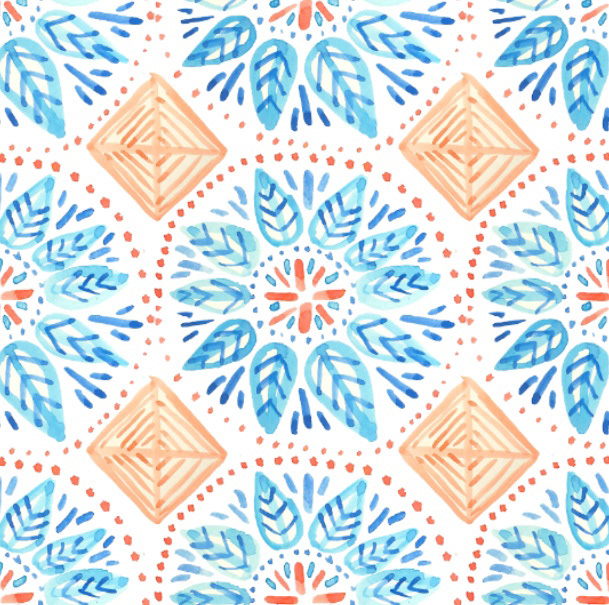 Hand Painted textile pattern surface