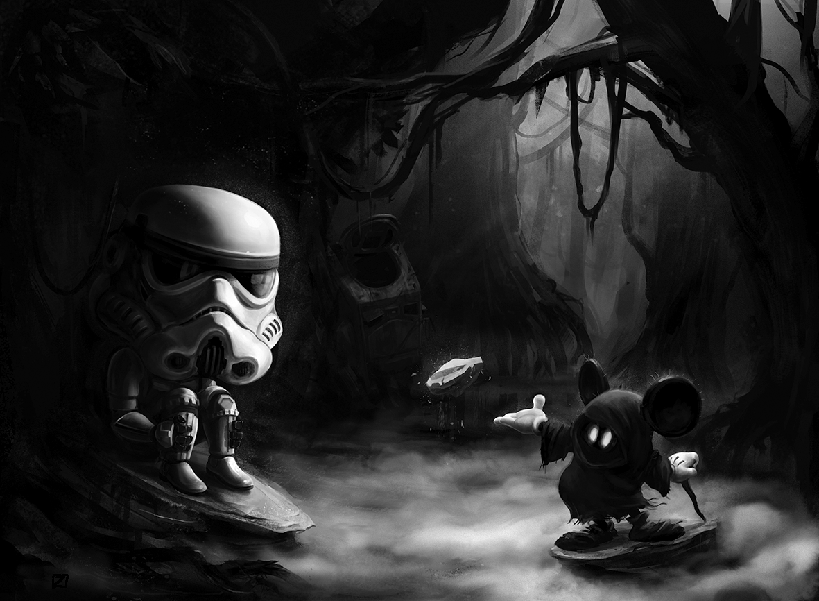 mikey mouse star wars stormtrooper