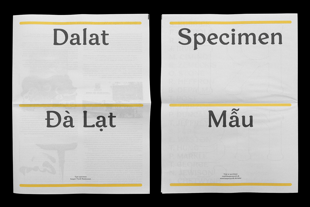 Dalat Typeface type design type font kasper pyndt