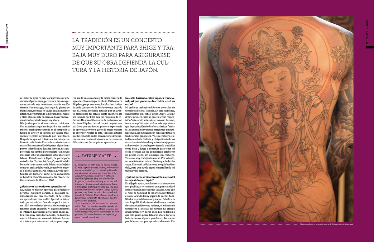 revista cosgaya Nivel 2 fadu uba tatuajes shige sailor jerry vicio tattoo magazine