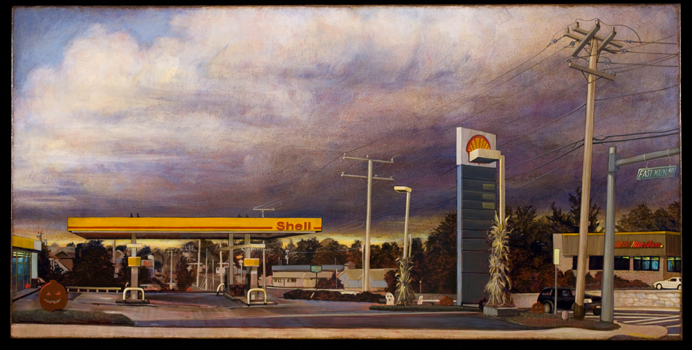 Adobe Portfolio Landscape suburbs gas station shell