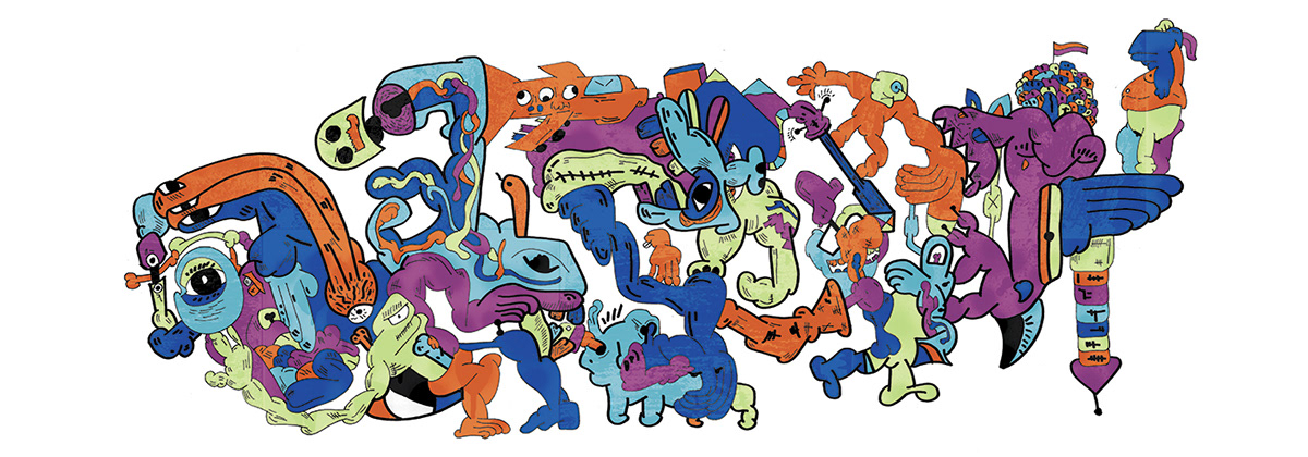 abstract Character design  color digitalart DigitalIllustration draw Drawing  geometric ILLUSTRATION  pattern