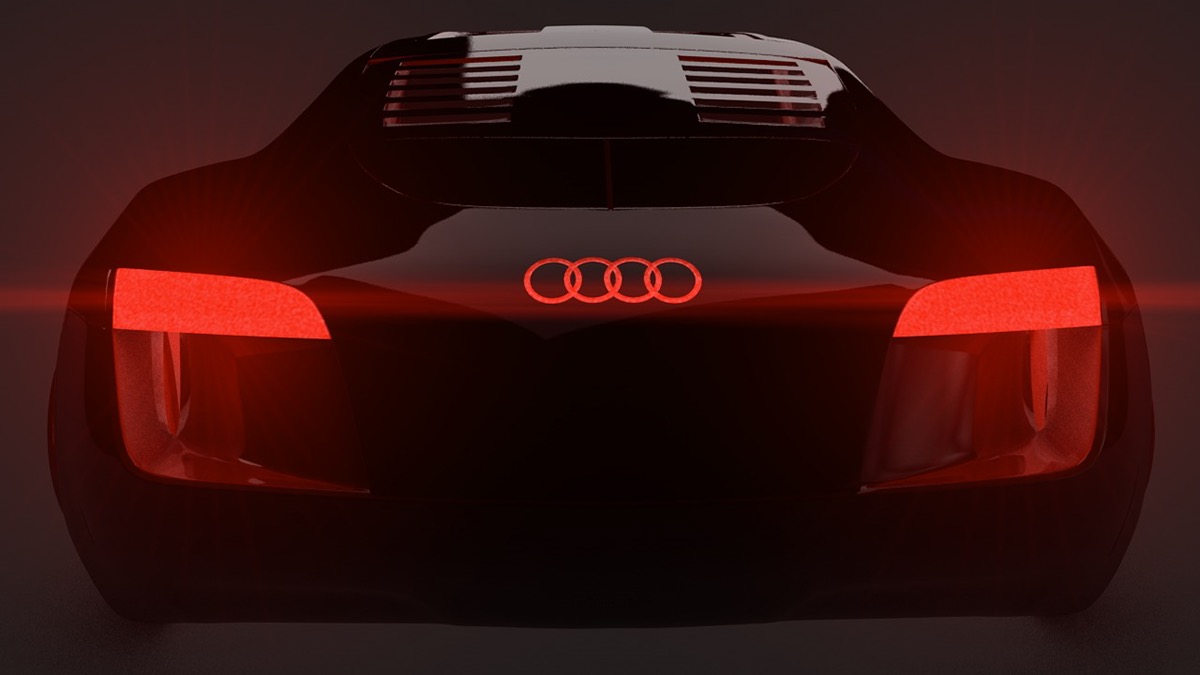 Audi RSQ teaser car light studio elaboration concept car fast race Beautiful