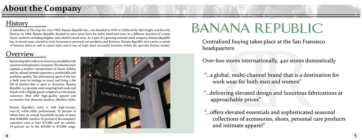 Buying plan banana republic