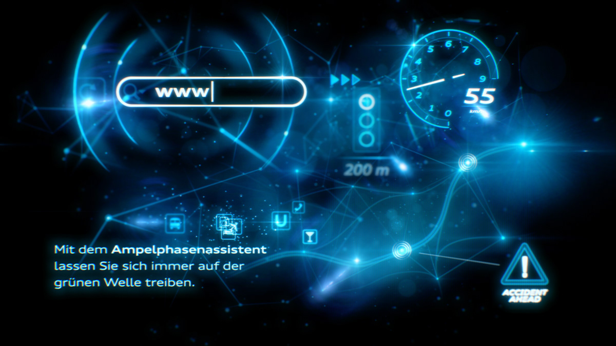 Audi connect international motor show motion graphics  IAA 2011