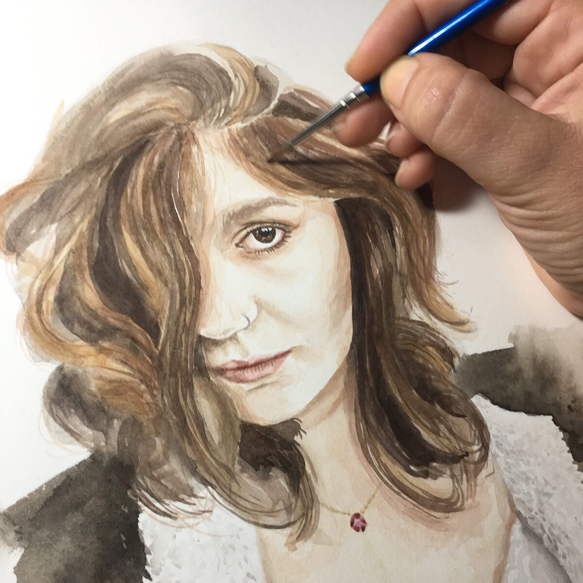 aquarela watercolor retrato portrait watercolour painting   art retratos